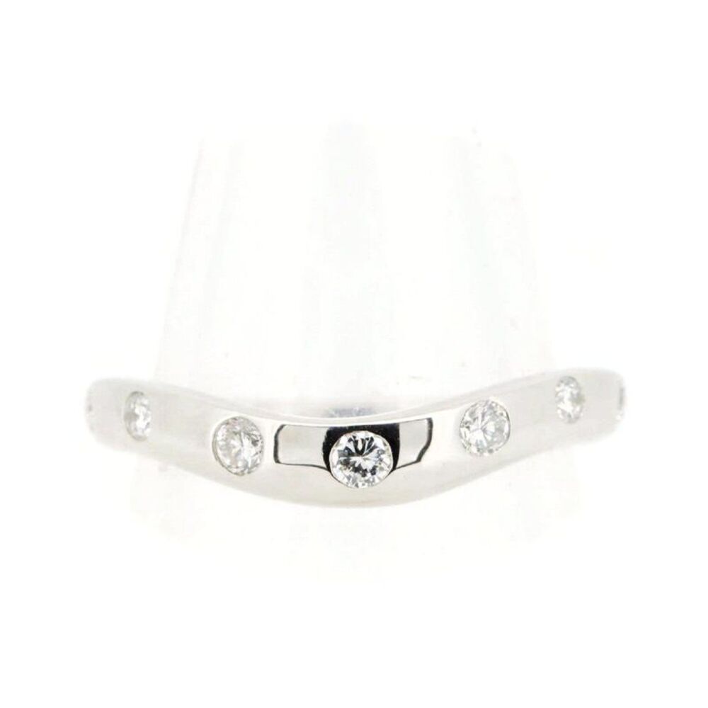 Bvlgari Corona Pt950 Diamond Ring Size 9